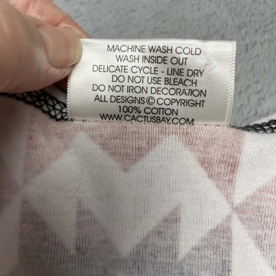 Camiseta Cactus Bay Southwestern para mujer XL adornada azteca manga 3/4 EE. UU. Foto 3 de 4