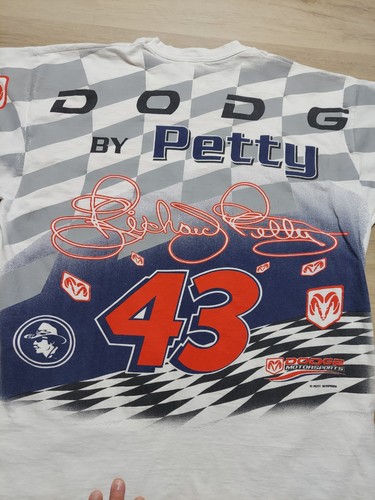 Vintage 90's Richard Petty #43 Dodge Racing Nascar AOP Graphic T-Shirt XL USA - Picture 9 of 10