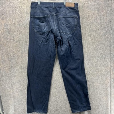 ZegnaSport Jeans Mens 34 Blue Dark Wash Straight Leg Bamboo Denim