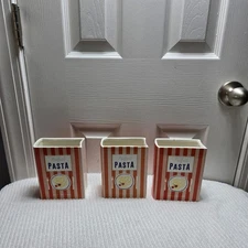 Ceramic Kitchen Utensil Holder Cookbook: Perfect Pasta, 6"H, Lot of 3 (GG