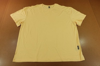 Comfrt Adult Size 3XL Pale Yellow Soft Short Sleeve Crew Neck T-Shirt New