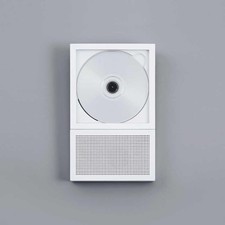 KM5 CP2-001-W Portable/Wall-Mounted CD Player Instant Disk Audio CP2 White