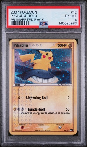 Pikachu graded PSA 6 for sale on eBay