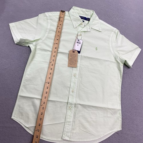 Polo Ralph Lauren Shirt Mens Medium Green Button Down Classic Fit Oxford - Picture 11 of 13