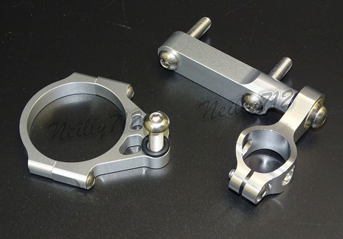 Steering Damper Mounting Bracket Silver Fit 2015-2016 KAWASAKI Versys KLE 650 - Picture 2 of 10
