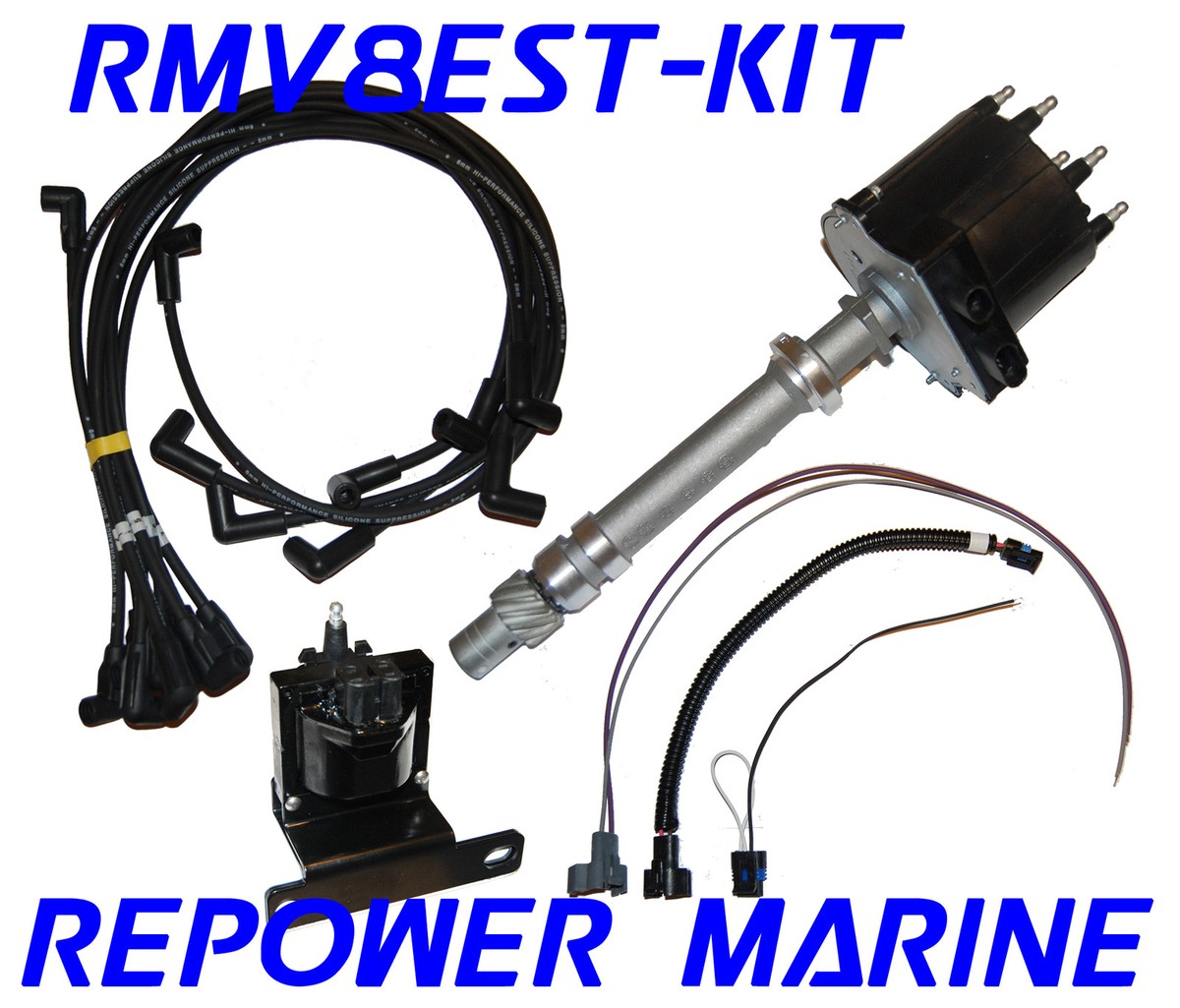 Kit Allumage Delco Est Marine - Pour Volvo Penta, Mercruiser 5.0 5.7 - Distributeur - Repower Marine