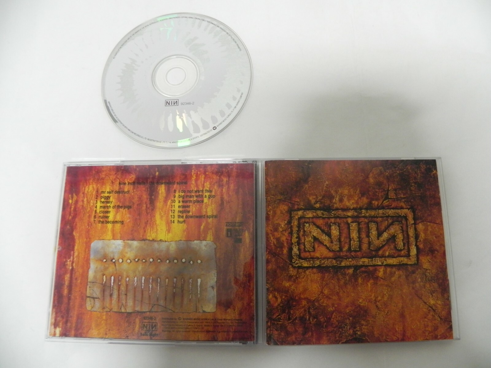 Nine Inch Nails - The Downward Spiral Rare Korea 1st Press CD / No Barcode | eBay Nine Inch Nails - The Downward Spiral Rare Korea 1st Press CD / No Barcode | eBay