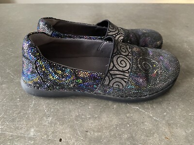 Alegria Glee Surrealy Pretty Slip On Shoes Metallic Comfort Nursing Size 37 