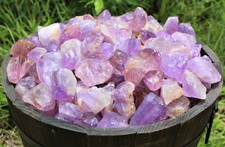 5 Amethyst Rough Natural Stones: 'A' Grade Raw Amethyst Crystals 