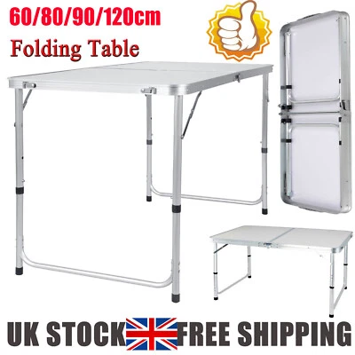 2ft 3ft 4ft 5ft Folding Trestle Table Catering Camping Picnic BBQ Party Table - Image 1 of 4