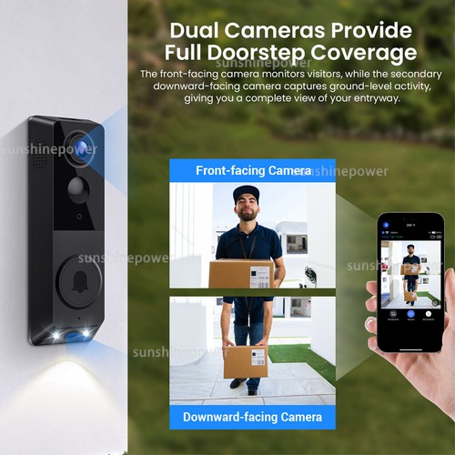 Video Doorbell Camera Wireless with Chime Ringer, Smart AI Human Detection - Picture 18 of 18