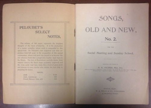 Songs Old And New No 2 H R Palmer Sheet Music Circa 1900 SheetNoteMusicMusic - Picture 4 of 12