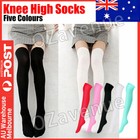 Fashion Women Girl Over The Knee Sock Thigh High Long Cotton Legging HOT Sock AU