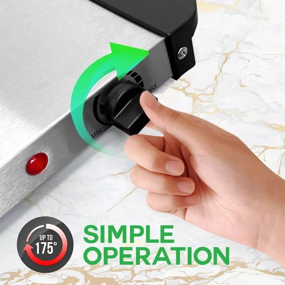 NutriChef Food Warming Tray / Buffet Server / Hot Plate Warmer - NEW - Image 3 of 4