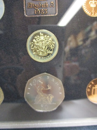 1983 United Kingdom Great Britain UK England 8-Coin Proof Set w COA Elizabeth II - Picture 7 of 22