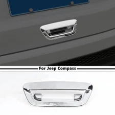 For 2017-2022 Jeep Compass Chrome Exterior Tailgate Door Handle Cover Trim Decor