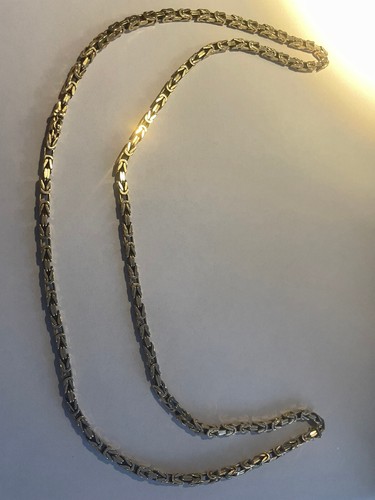 Königskette 585 Gelb Gold, 63 Gramm, 74 cm Lang, zu verkaufen