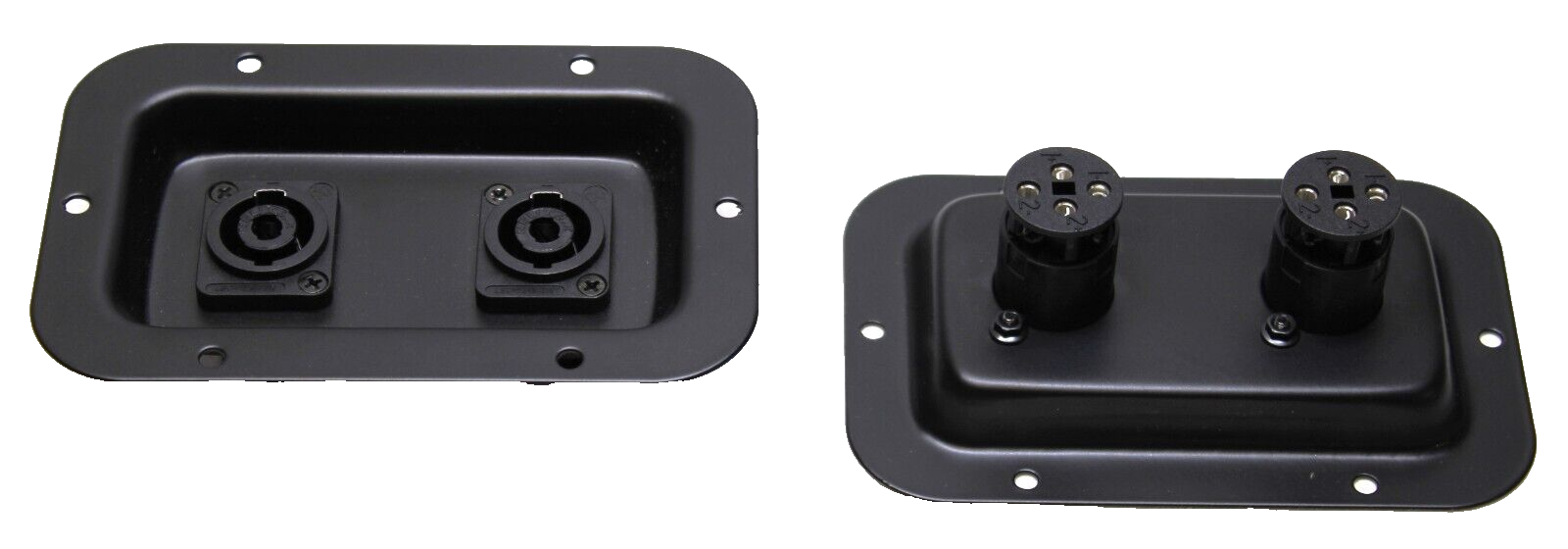 (2) Two Jack Plates w/ Neutrik NL4MPST Dual SpeakON w/ 4 Pole Screw