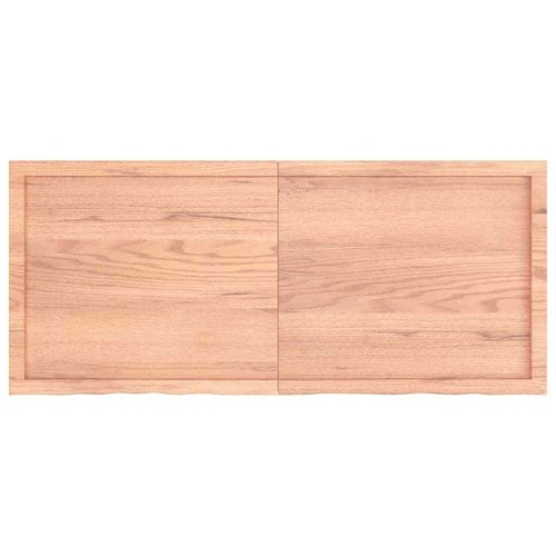 Durable Bathroom Worktop Vanity Countertop Handmade With Live Edge Light Brown - Picture 4 of 10
