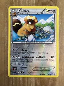 Pokémon TCG Bibarel Primal Clash 118/160 Reverse Holo Uncommon NM