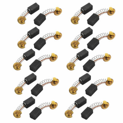 10 Pairs 6.5x7.5x12mm Carbon Brushes Power Tool for Electric Hammer Drill Motor