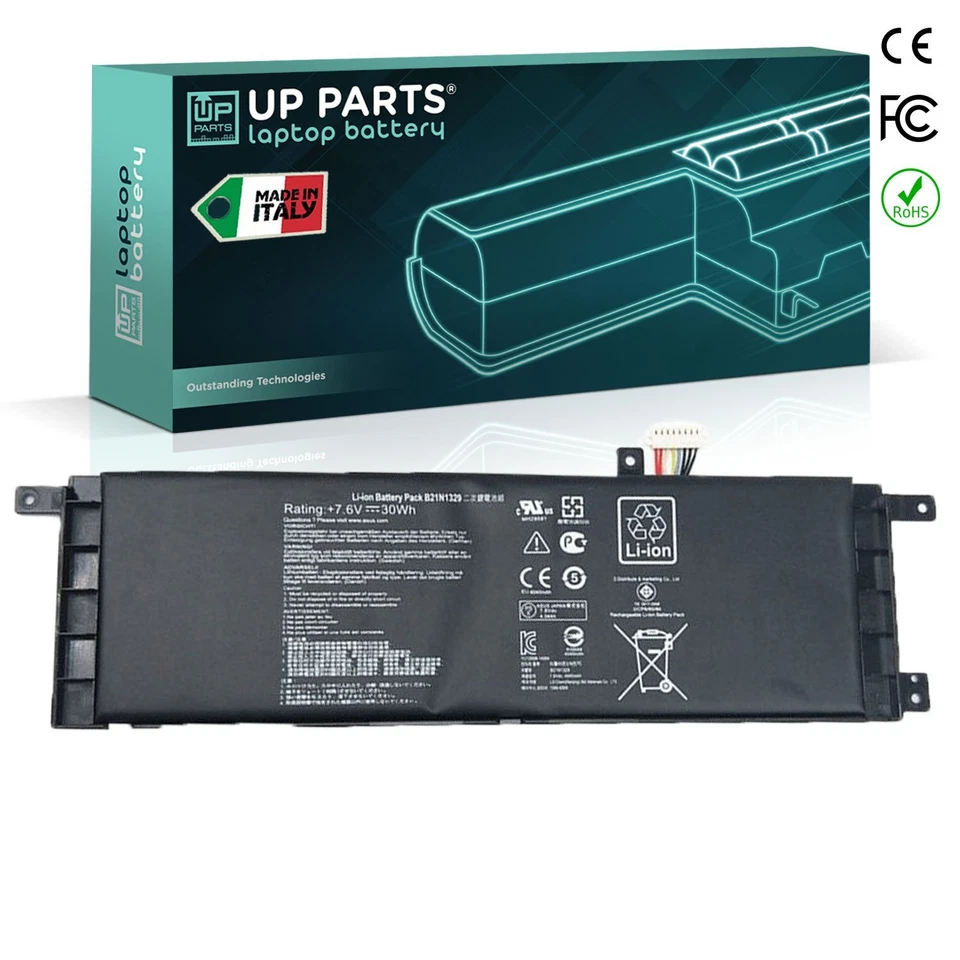 Batteria B21N1329 per Asus D553 D553MA F553 F553M F553MA R515 X553MA 4000mAh - Immagine 2 di 4
