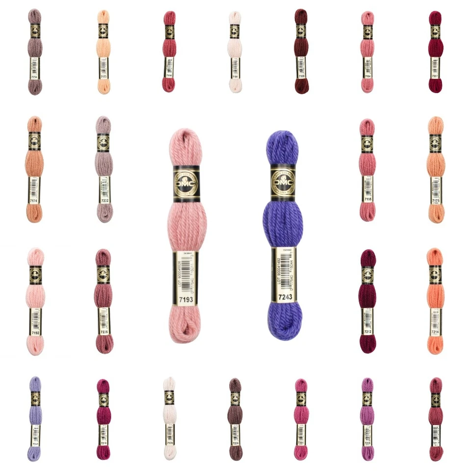 DMC 4 Ply Tapestry Embroidery Wool 20g Yarn Threads # Colour Numbers 7202 - 7299