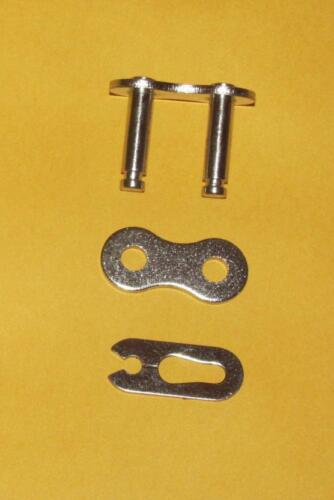 NICKEL PLATED - POLARIS 120cc Snowmobile Chain Replaces OEM 3221116 S40NP74WL - Foto 2 di 2