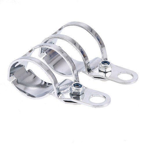 2pcs Turn Signal Light 27-31mm Fork Bracket Steel Indicator Blinker Holder Bolts - Picture 6 of 9