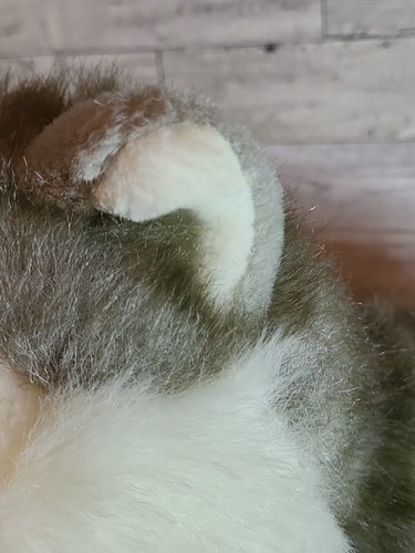 Build A Bear BABW Siberian Husky grauer Wolf Hund Plüsch Stofftier blaue Augen - Bild 14 von 14
