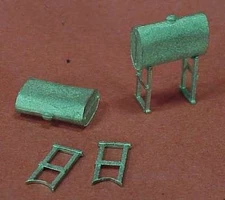 HO/HOn3 FUEL OIL TANKS ON STANDS WISEMAN MODEL SERVICES DETAIL PARTS #HO149 