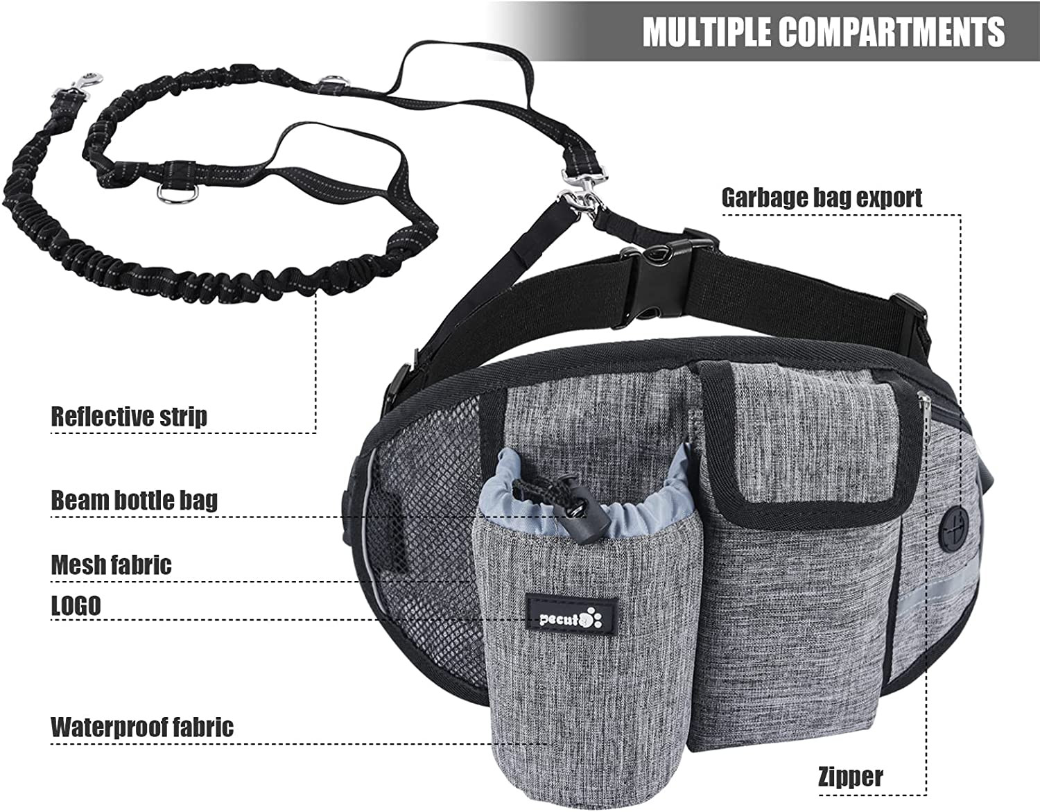 Mani Libere con Pecute: Il Miglior Guinzaglio per Trekking e Jogging - 4