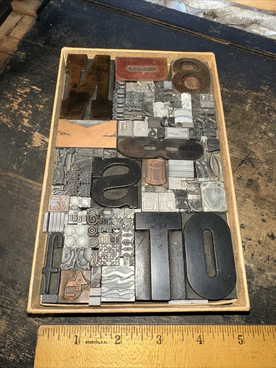 Printing Blocks Ornamentals Borders Dingbats. Wonderful Variety