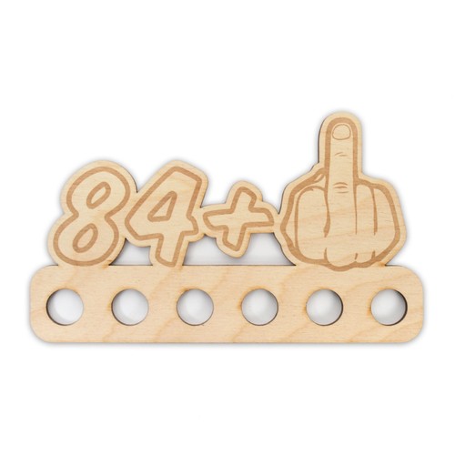 Geldgeschenk „Mittelfinger" zum 16. - 85. Geburtstag aus Holz für Männer - Bild 121 von 128