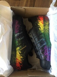 Adidas Superstar Pride LGBT Paint Splatter Size US Mens 5 BRAND NEW IN BOX | eBay