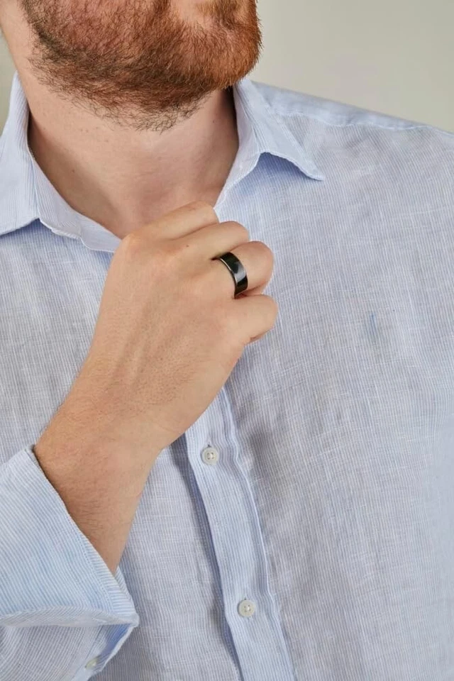 Effortless Key Access: Handmade Black Ceramic Ring for Tesla Vehicles - 8.5 Size - Image 3 of 4