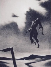 Ghost with Signpost Franz Sedlacek 1933 Surreal Horror Art Archival Quality Prin