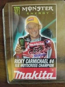 RICKY CARMICHAEL decal AHRMA vintage SUZUKI MX SX MOTOCROSS GNCC SUPERCROSS #4
