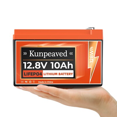 12.8V 10Ah LiFePO4 Lithium Battery with 10A BMS for Fish Finder Camera