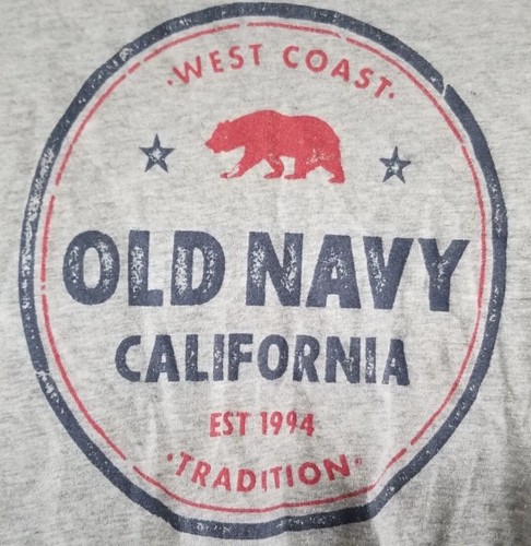Old Navy California Boy's Short Sleeve T-Shirt Size M 8 Gray - Picture 3 of 4