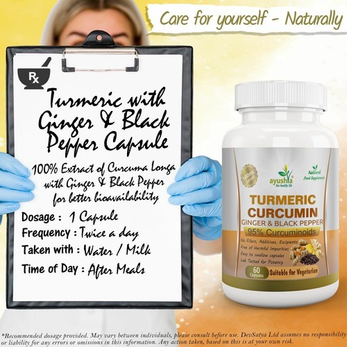 Turmeric with Black Pepper and Ginger Capsule - Picture 4 of 7