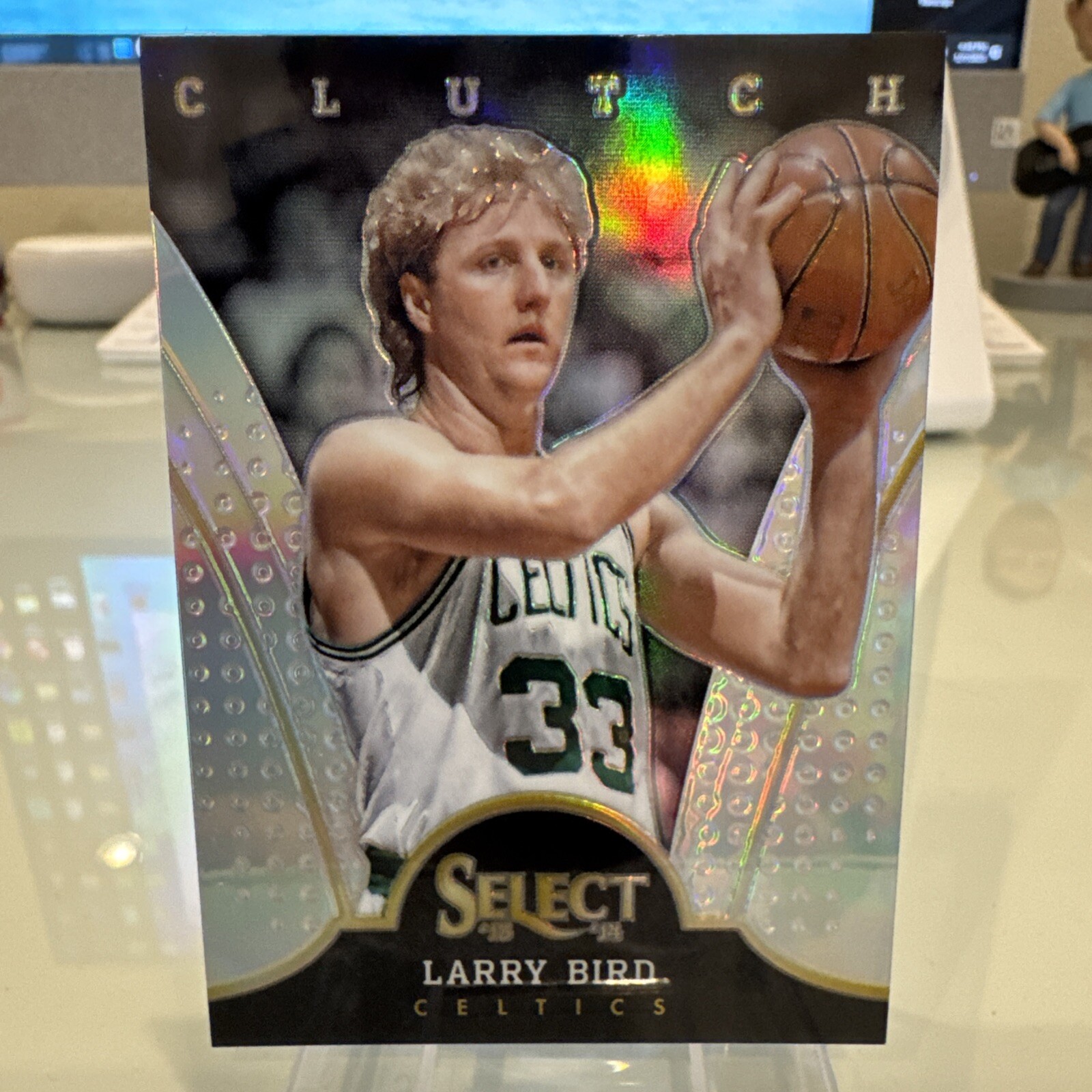 2013-14 Panini Select Clutch #8 Larry Bird Silver Prizm NM MT HOF