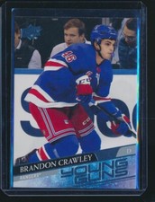 2020-21 UPPER DECK YOUNG GUNS BRANDON CRAWLEY RANGERS