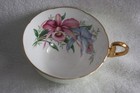 Vintage Royal Grafton Bone China Orchid Design Teacup and Saucer — photo 3