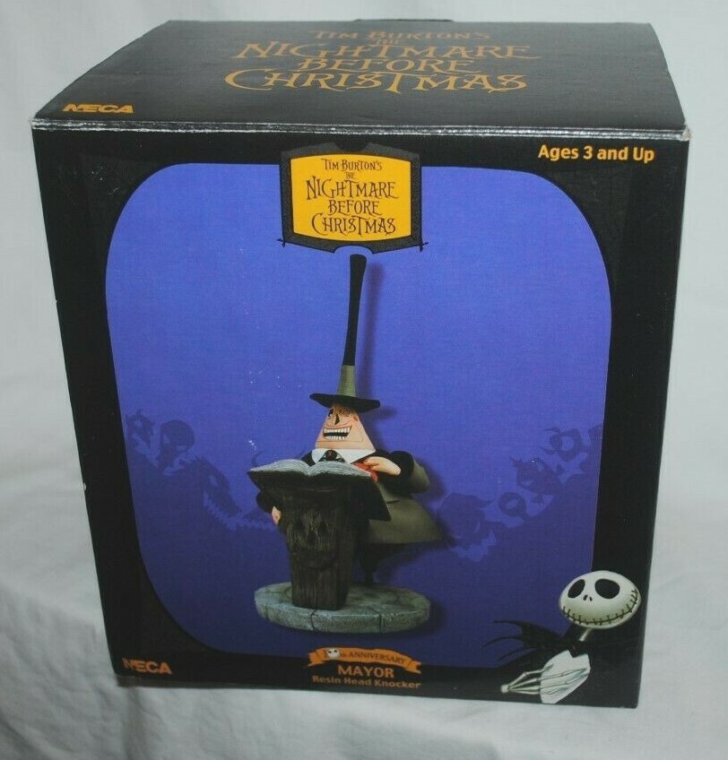 Tim Burton's Nightmare Before Christmas, NECA, Mayor Resin Head Knocker MIB