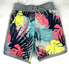 GYMBOREE Boys SWIM SHOP Palm SWIM TRUNKs Size 5-6 0136