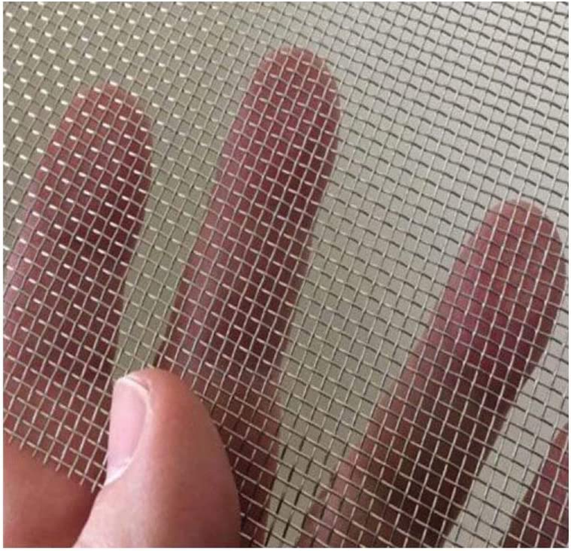 2 Pack Stainless Steel Woven Wire Mesh Metal Mesh Sheet Metal Security Screen Ca