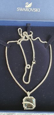 100% Original Swarovski Kette mit Anhänger  Strass Glitzer Top Zustand