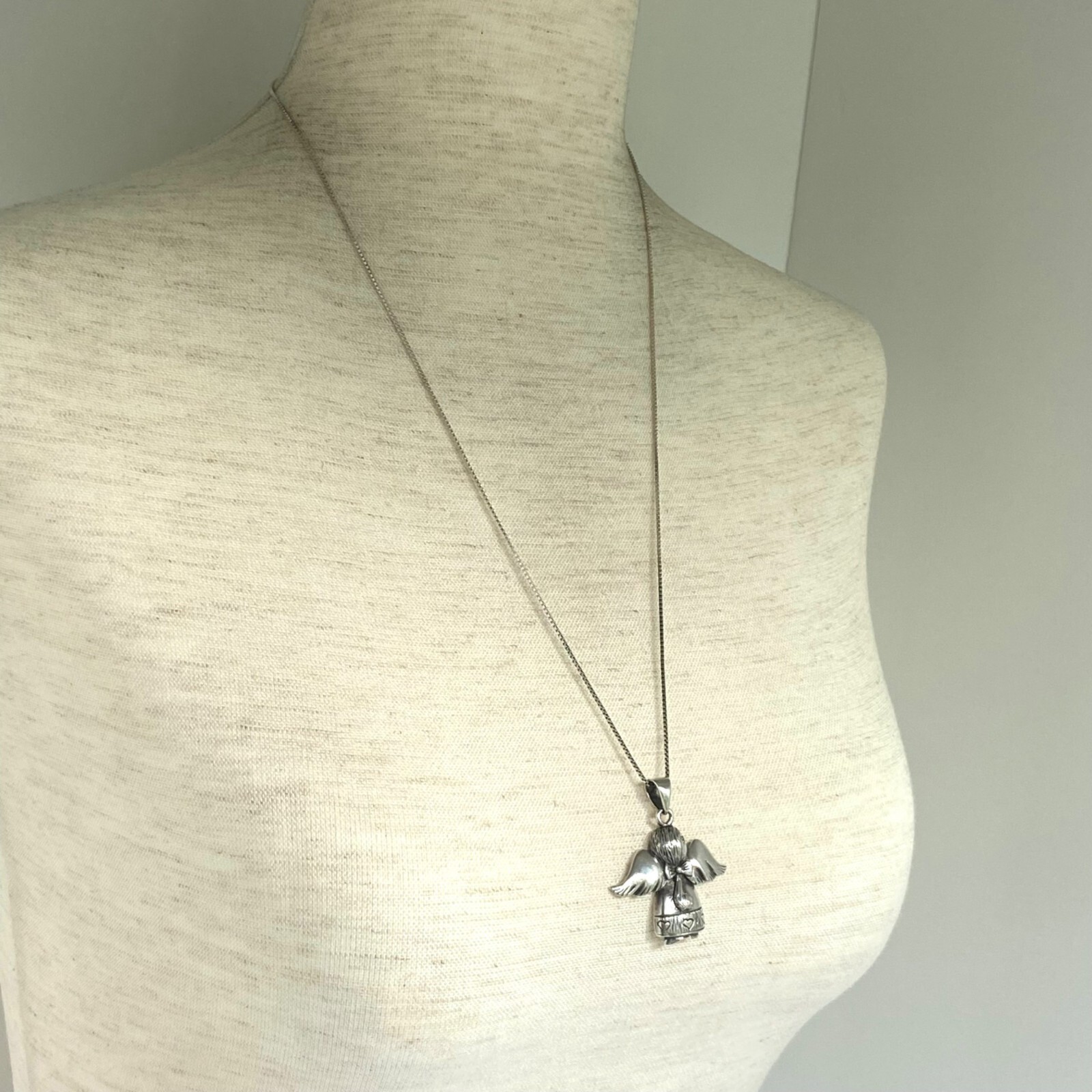 Solid Sterling Silver 925 Religious Figural Angel… - image 11