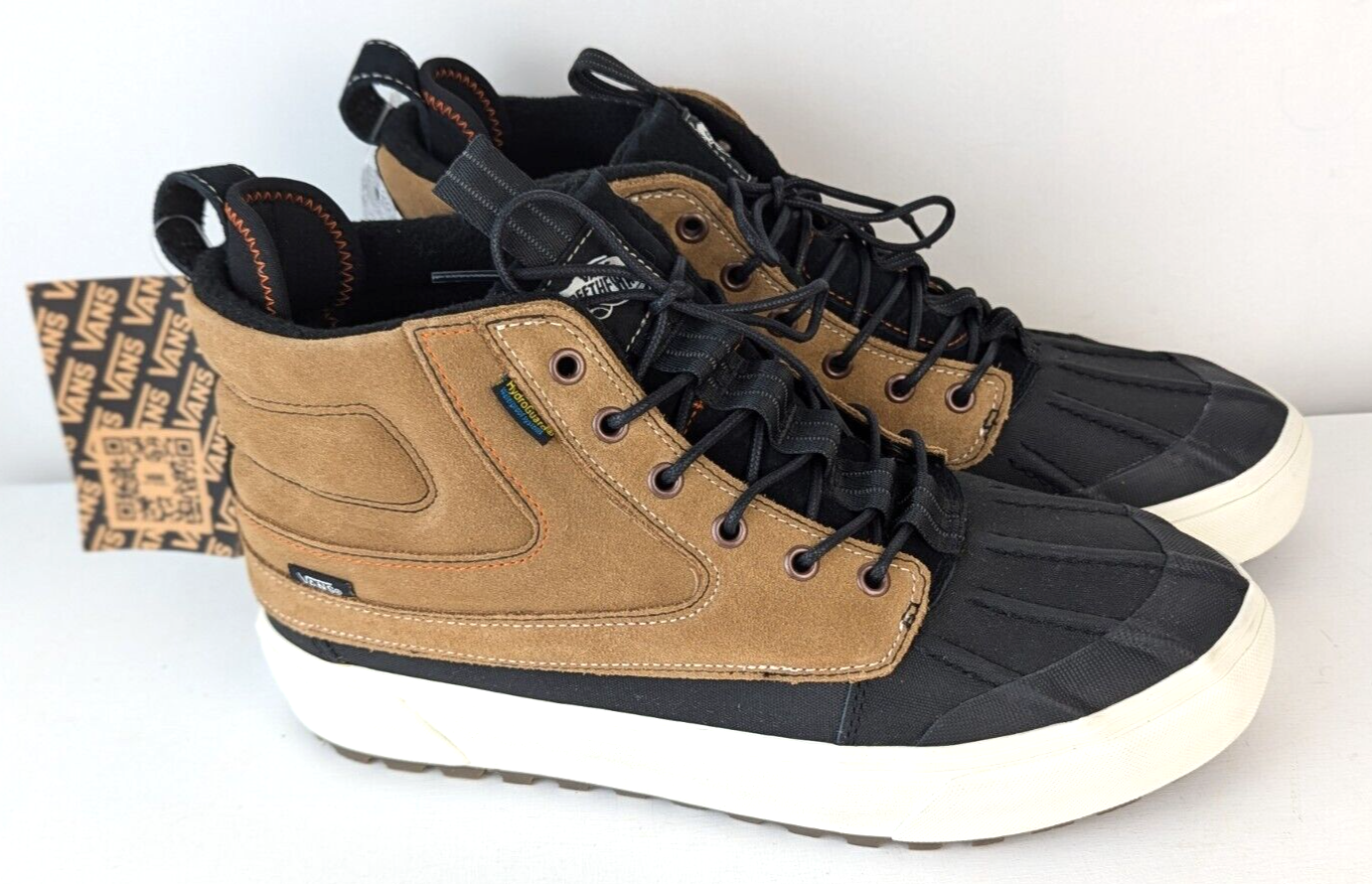 Men's 7, Women's 8.5 - Vans SK8-HI Del Pato MTE-2 Black Khaki Waterproof Shoes